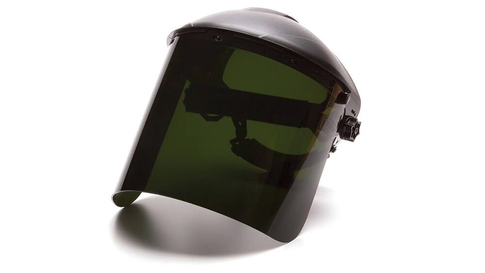 S1250 Cylinder IR5 Polycarbonate Face Shield