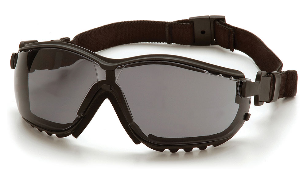 GB1820STM Gray H2MAX Anti-Fog Lens with Black Strap/Temples