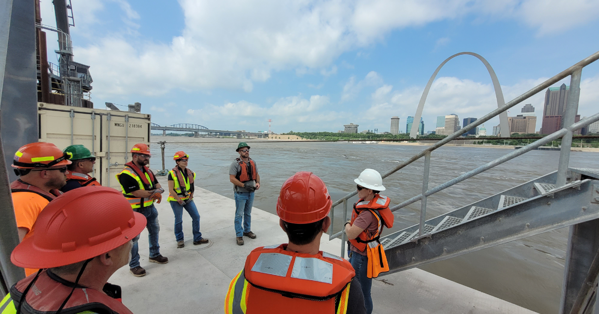 Arnco Waterways Safety Session - STL, arch in the background