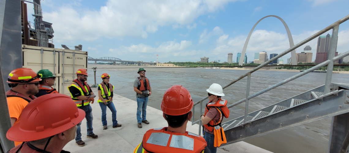 Arnco Waterways Safety Session - STL, arch in the background